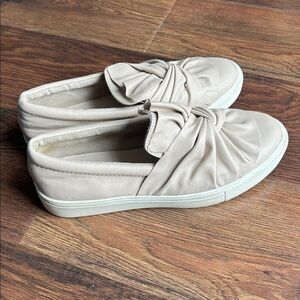 MIA Women's Soft Pink Slip On Sneakers with Ruched Design | Slip on Sneakers